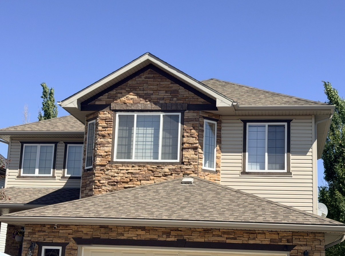 A Calgary home before roof rejuvenation